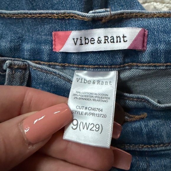 Stylish Vibe & Rant Blue vintage flared 90s super cute women’s light blue Denim - Picture 9 of 9